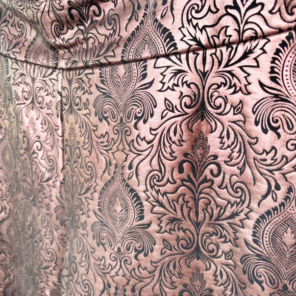 Soft Surroundings Rose Metallic Pants Size 2X Damask Jacquard Stretch Party - Picture 4 of 9